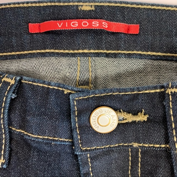 Vigoss Venice Boot Cut Dark Denim Stretch Jeans - Picture 4 of 11